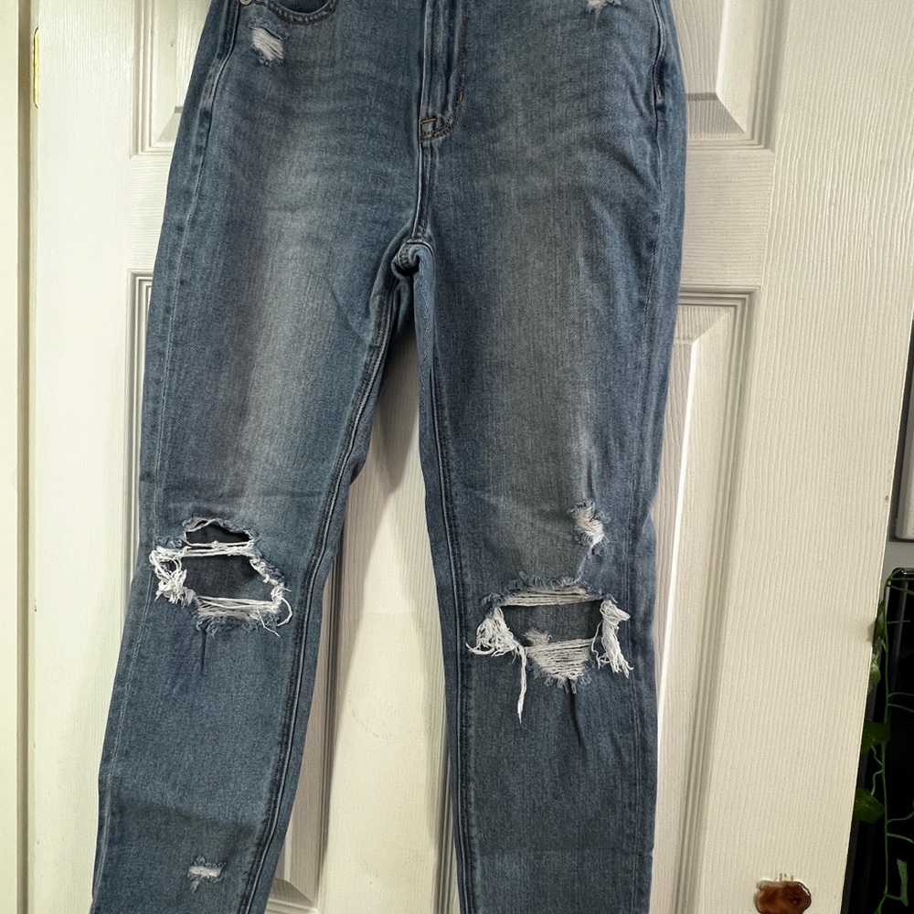 Distressed Blue Jeans women